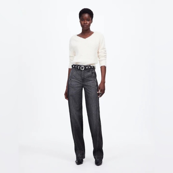 Madewell Tapered Denim Trousers (27) - Picture 9 of 9